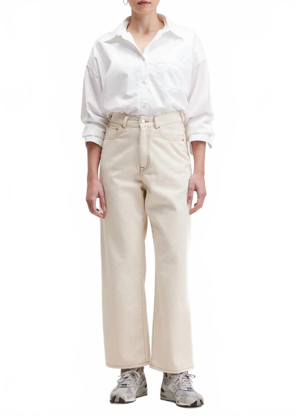 NEW BELLEROSE poker wide-leg jeans in natural
